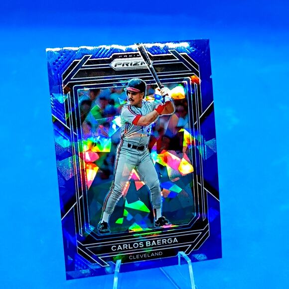 2023 Panini Prizm - Carlos Baerga #236 Blue Ice Prizm - Picture 1 of 8